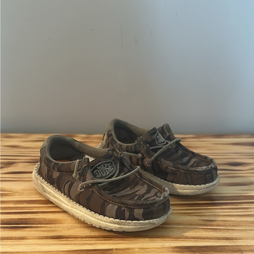 Hey Dude Kids Brown Camo Moccasins